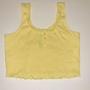 Yellow summer time crop top